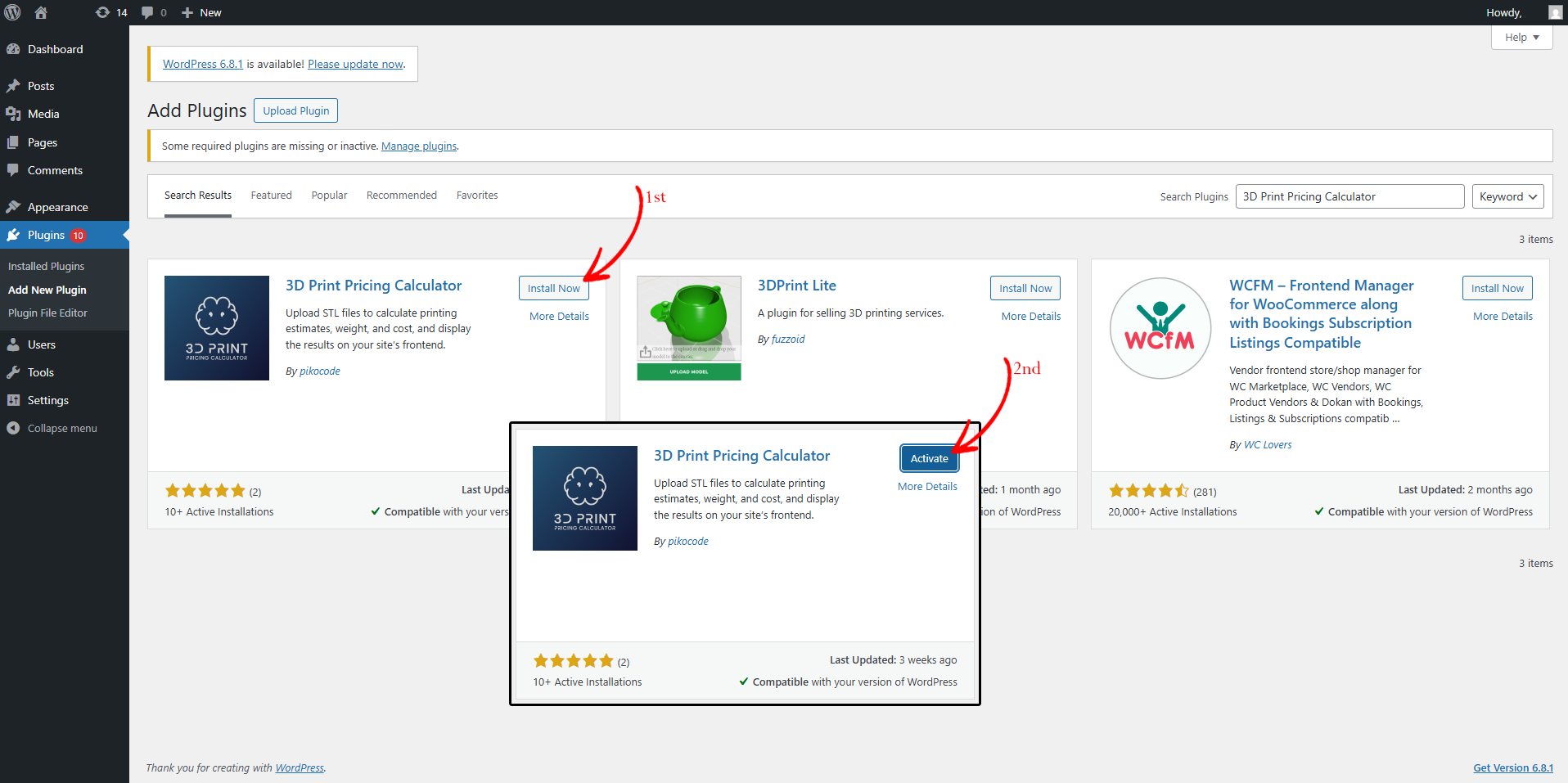 Install and Activate Plugin