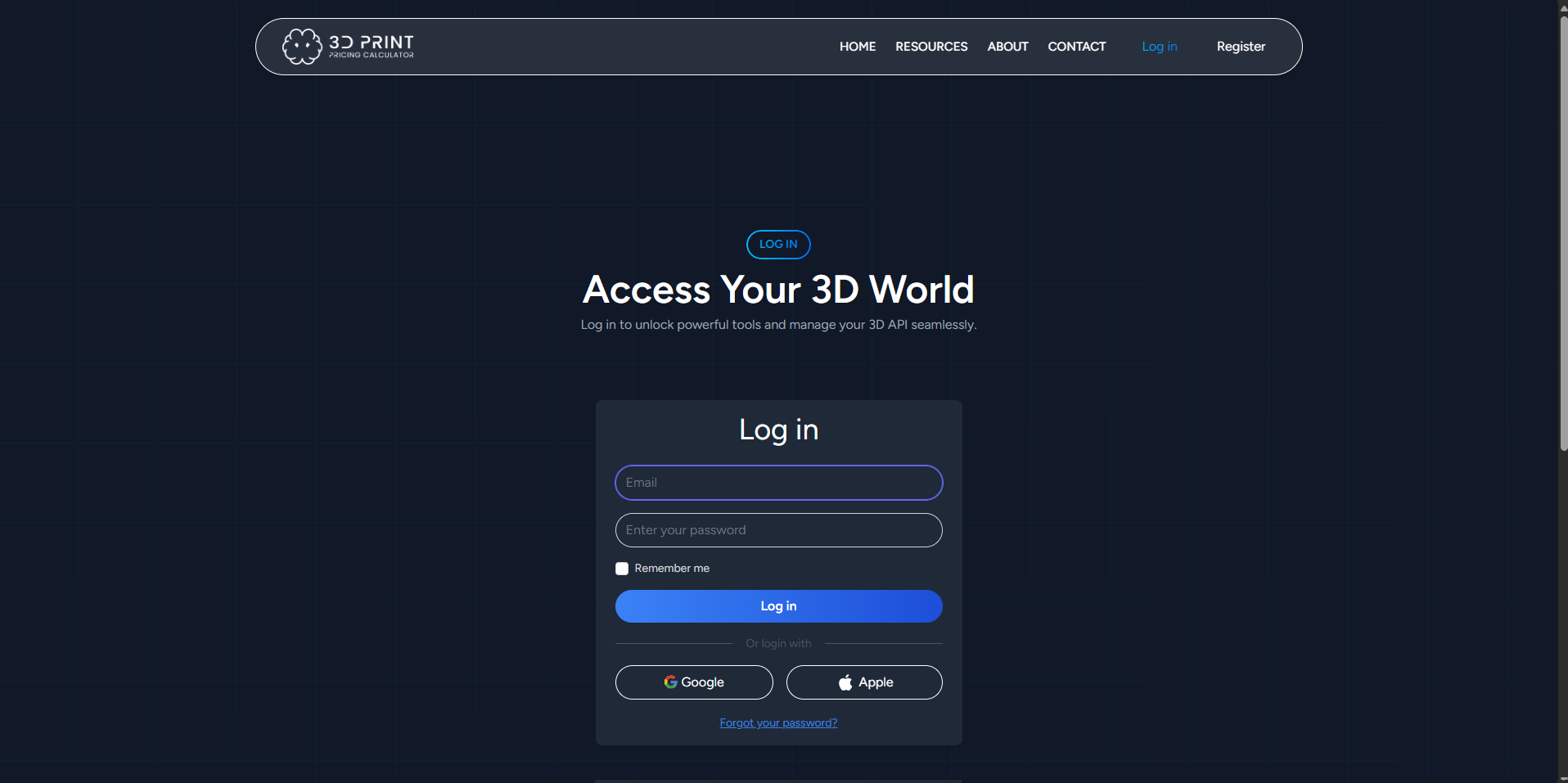 Login Page