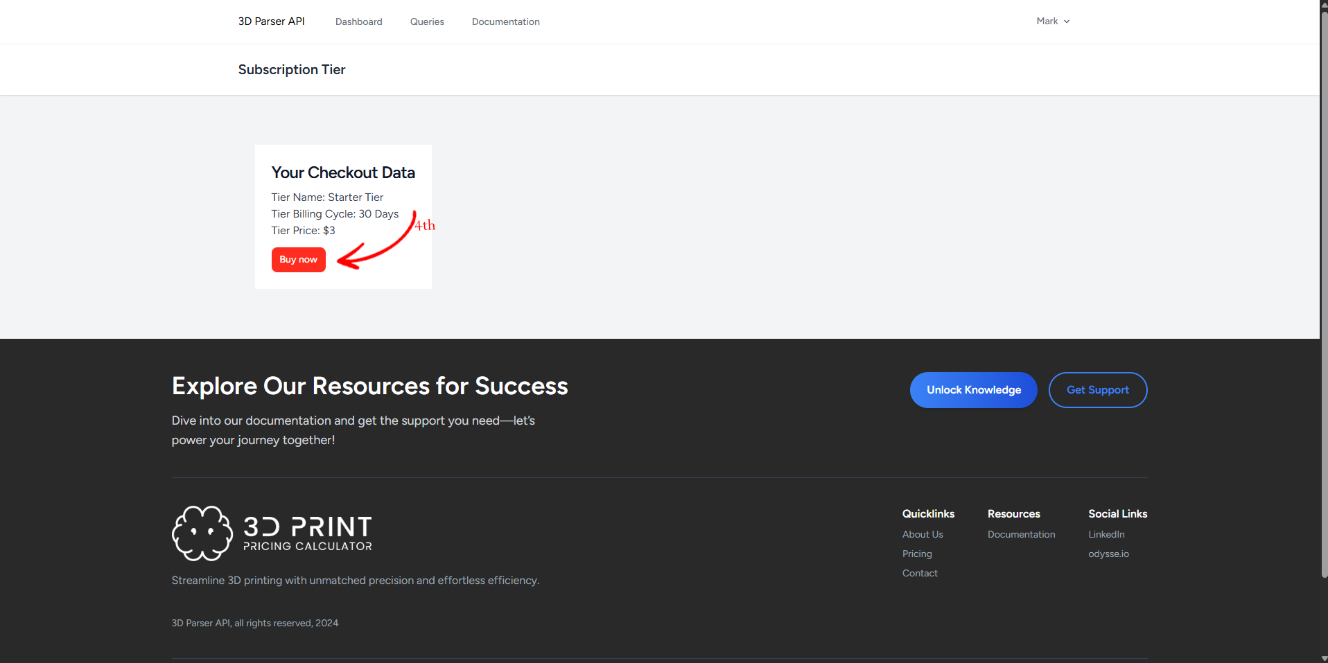 Subscription Payment Page